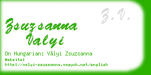zsuzsanna valyi business card