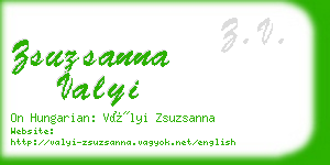 zsuzsanna valyi business card